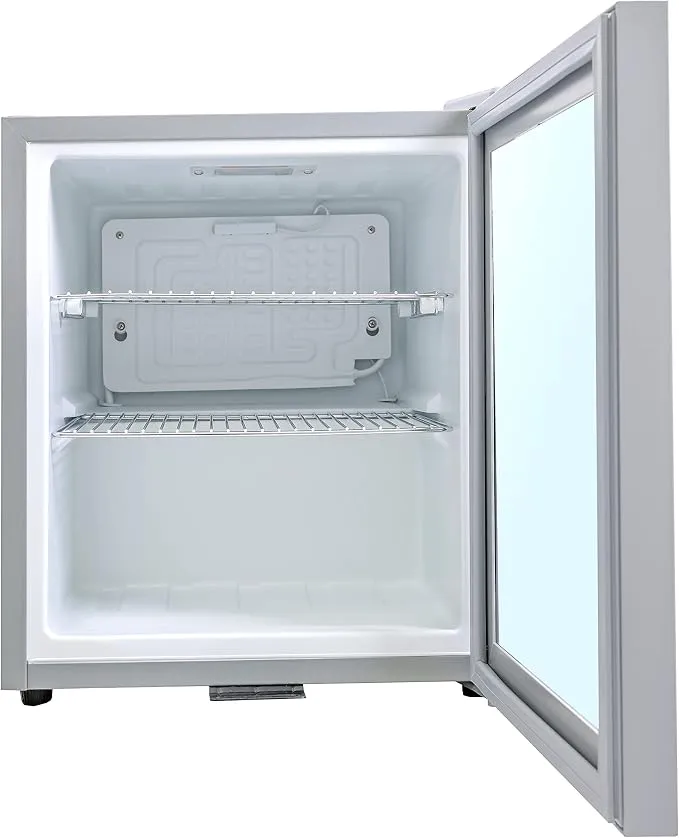 Yamada Mini Glass Door Refrigerator 49L Single Door Chiller YCC60G Silver Grey 2