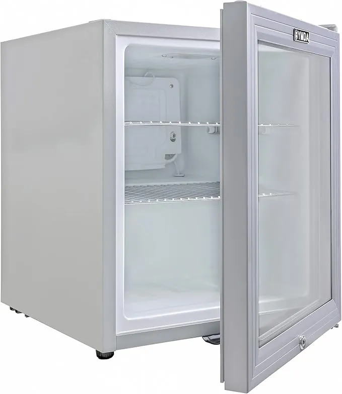 Yamada Mini Glass Door Refrigerator 49L Single Door Chiller YCC60G Silver Grey 3